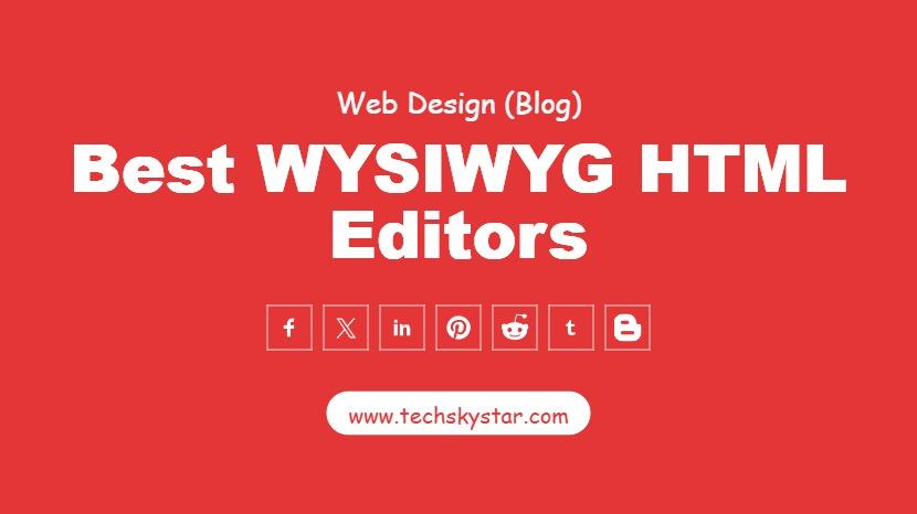 7 Best Open Source Wysiwyg HTML Editor