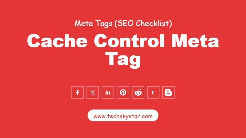 Cache Control Meta Tag