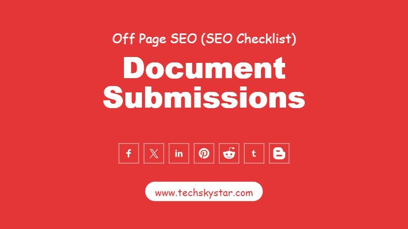 Document Submissions: A Powerful Off-Page SEO Strategy