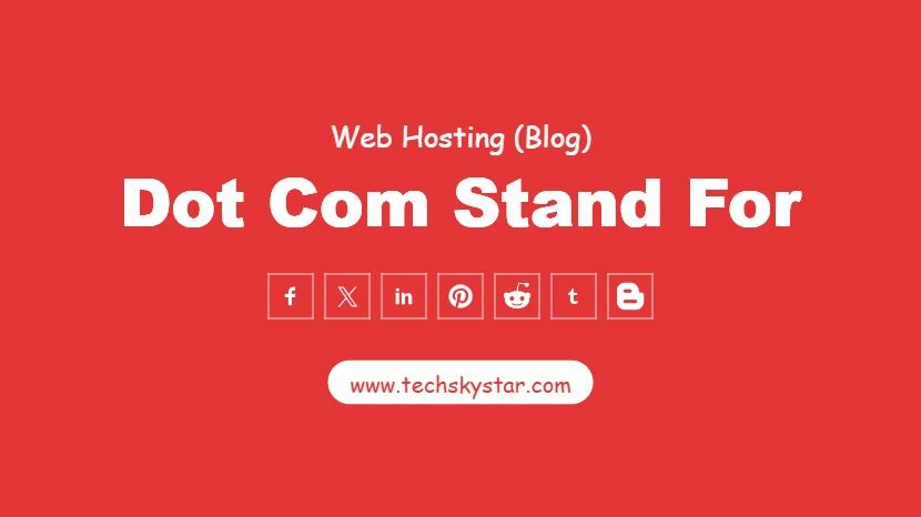 What does dot com stand for?