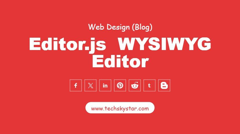 Editor js Web Editor - Open-Source Editor