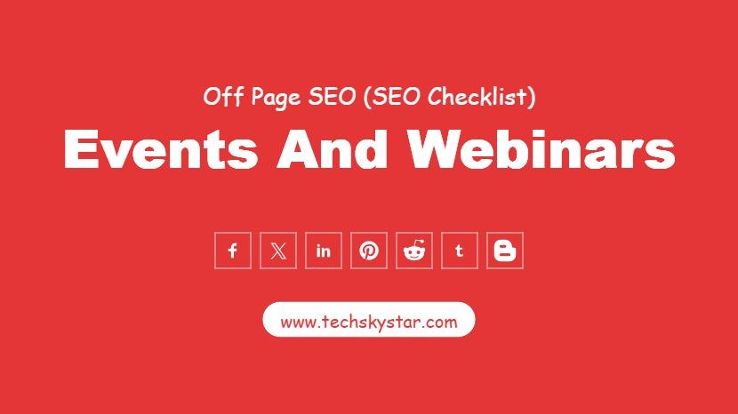 Events and Webinars: A Powerful Off-Page SEO Strategy