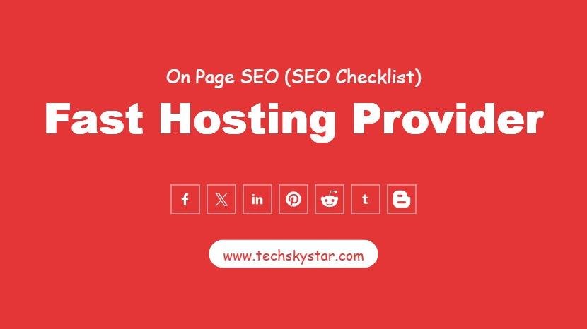 Use a Fast Hosting Provider