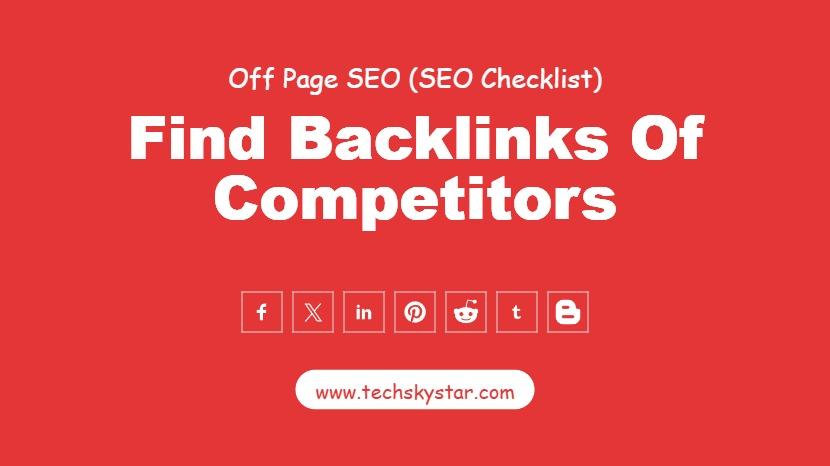 Find Backlinks of Competitors | Boost SEO Strategy