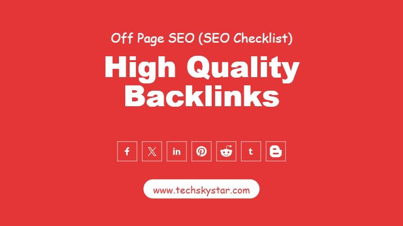 High Quality Backlinks - Boost Website Ranking with