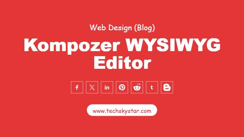Kompozer WYSIWYG HTML Web Editor