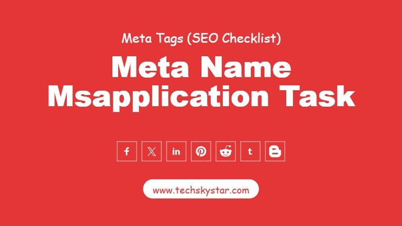 Meta Name Msapplication Task