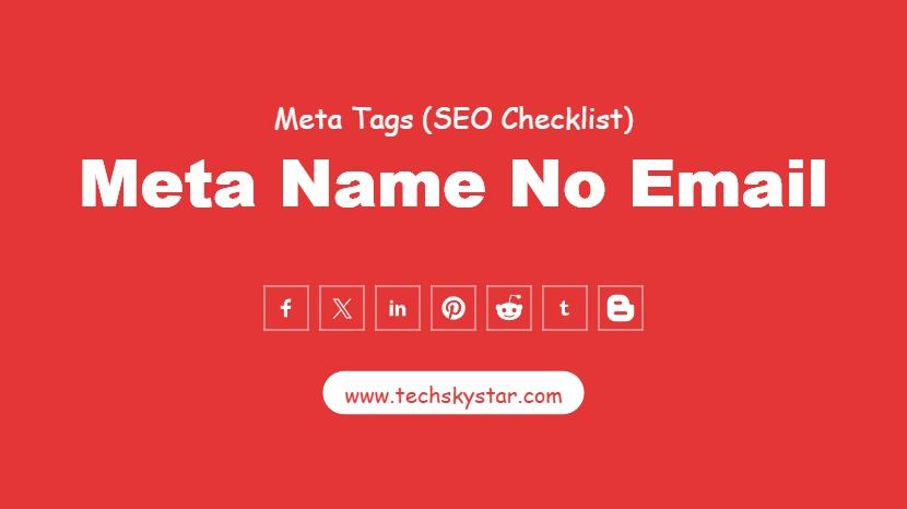 Meta Name No Email