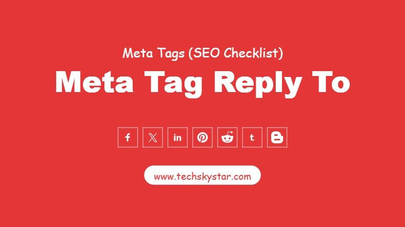 Meta Tag Reply To