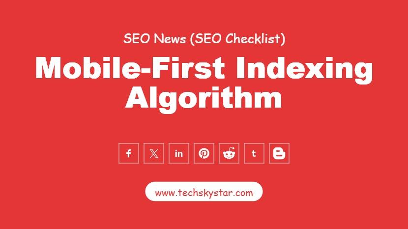 Mobile-First Indexing Algorithm Update