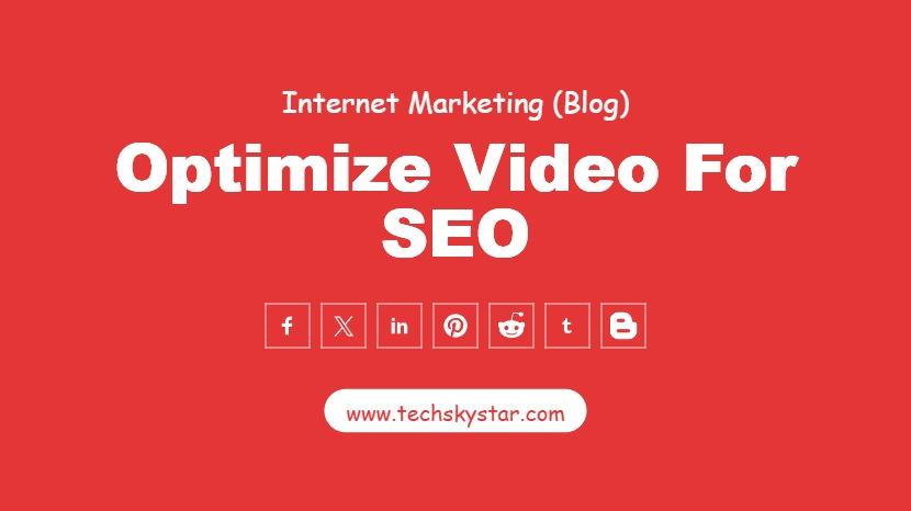 Video for Search Engine Optimisation (SEO)