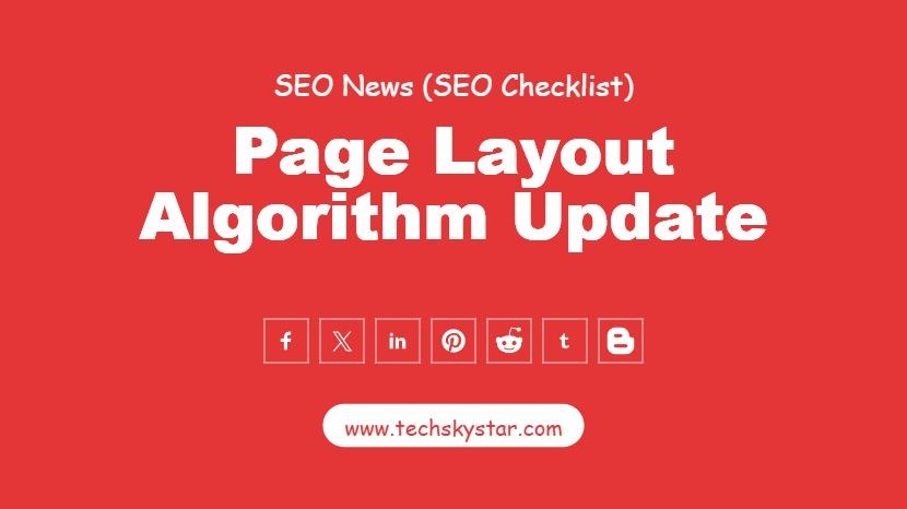 Page Layout Algorithm Update