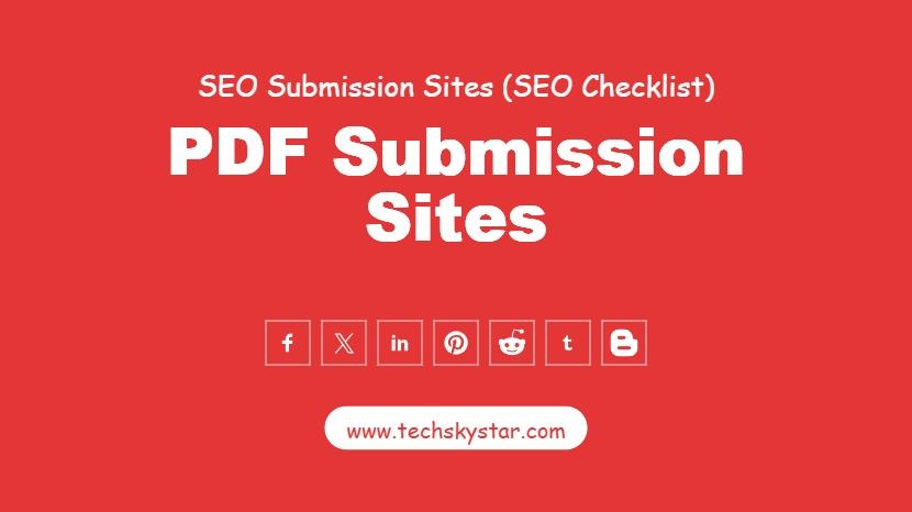 130+ PDF Submission Sites List - Improve Webiste Visibility