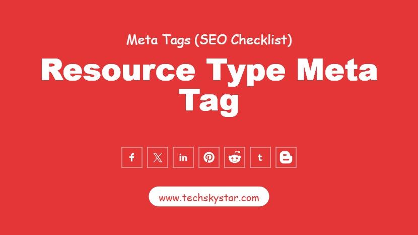 Resource Type Meta Tag