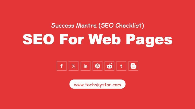 SEO for Web Pages