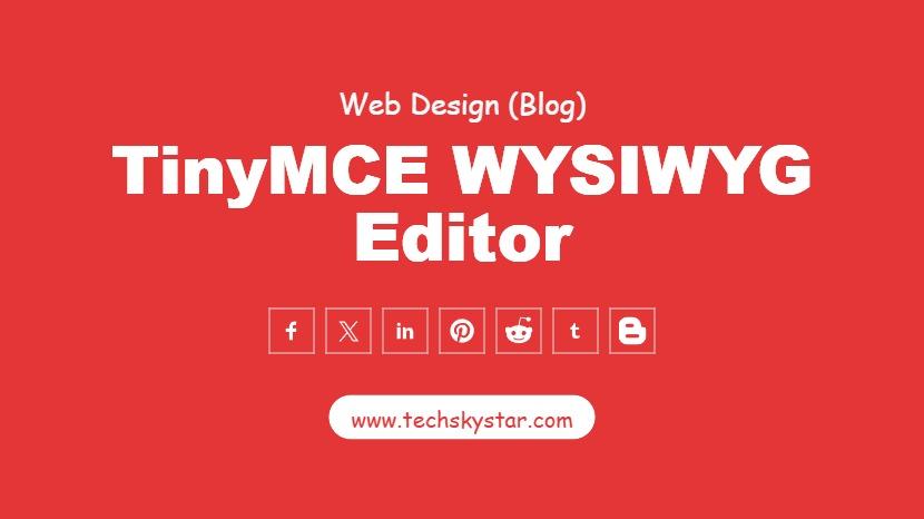 Tinymce Rich Text Editor - Rich Text Editor